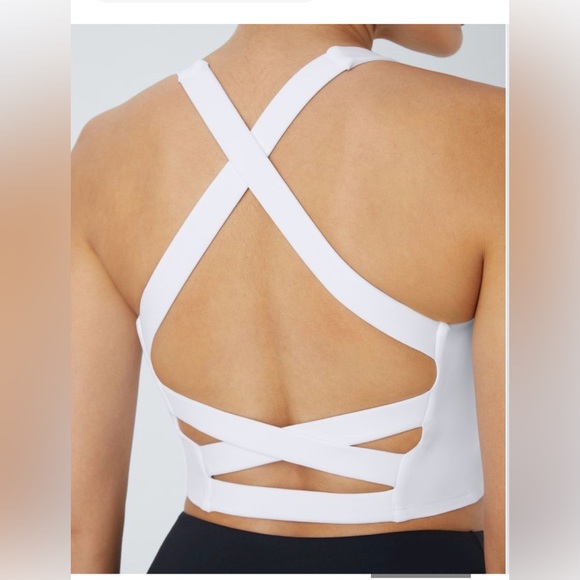 Halara SoftlyZero™ Airy Square Neck Backless Crisscross Cropped Yoga Tank Top M - Picture 14 of 15